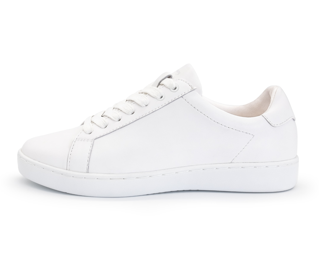 Suny dance sneakers 7025 in white nappa leather and minimalist design for women.