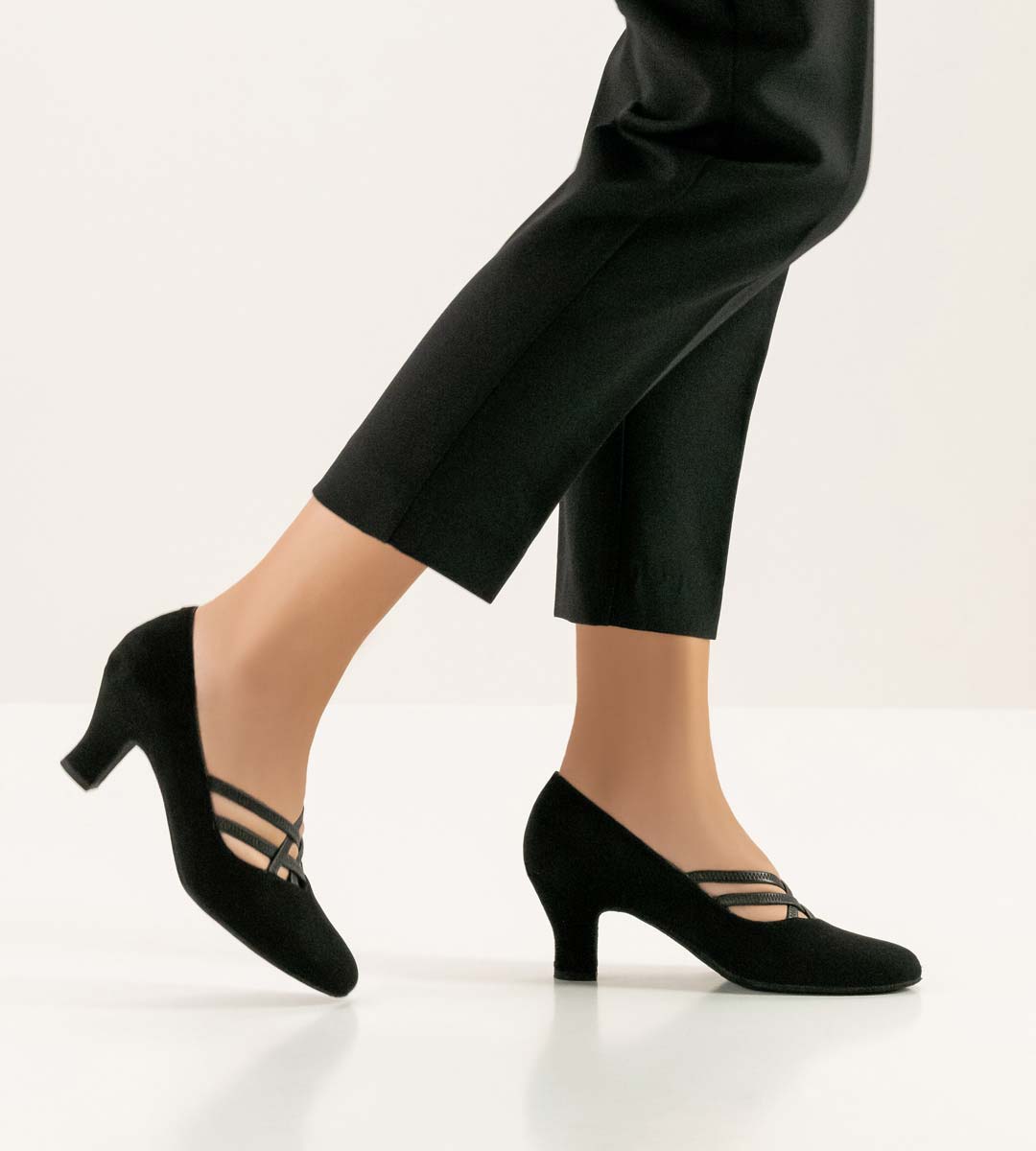 classic Werner Kern ladies dance shoe in black