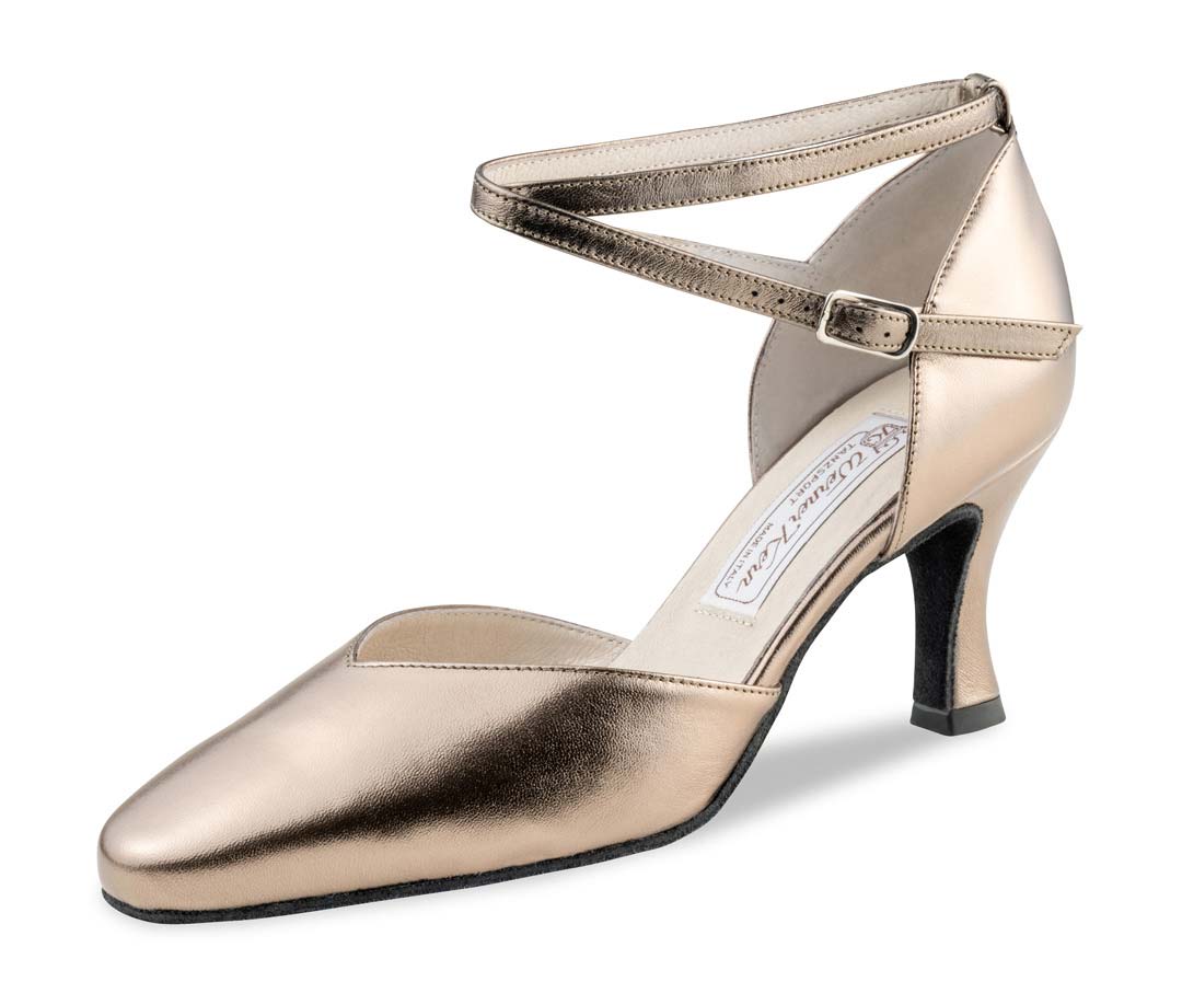 Ancient silver coloured Werner Kern women's dance shoe