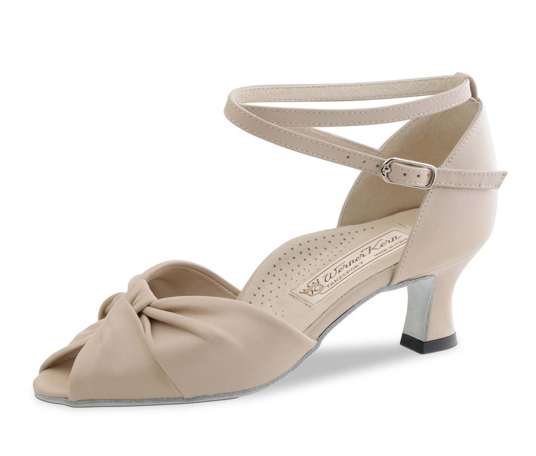 comfortable Werner Kern ladies dance shoe in beige