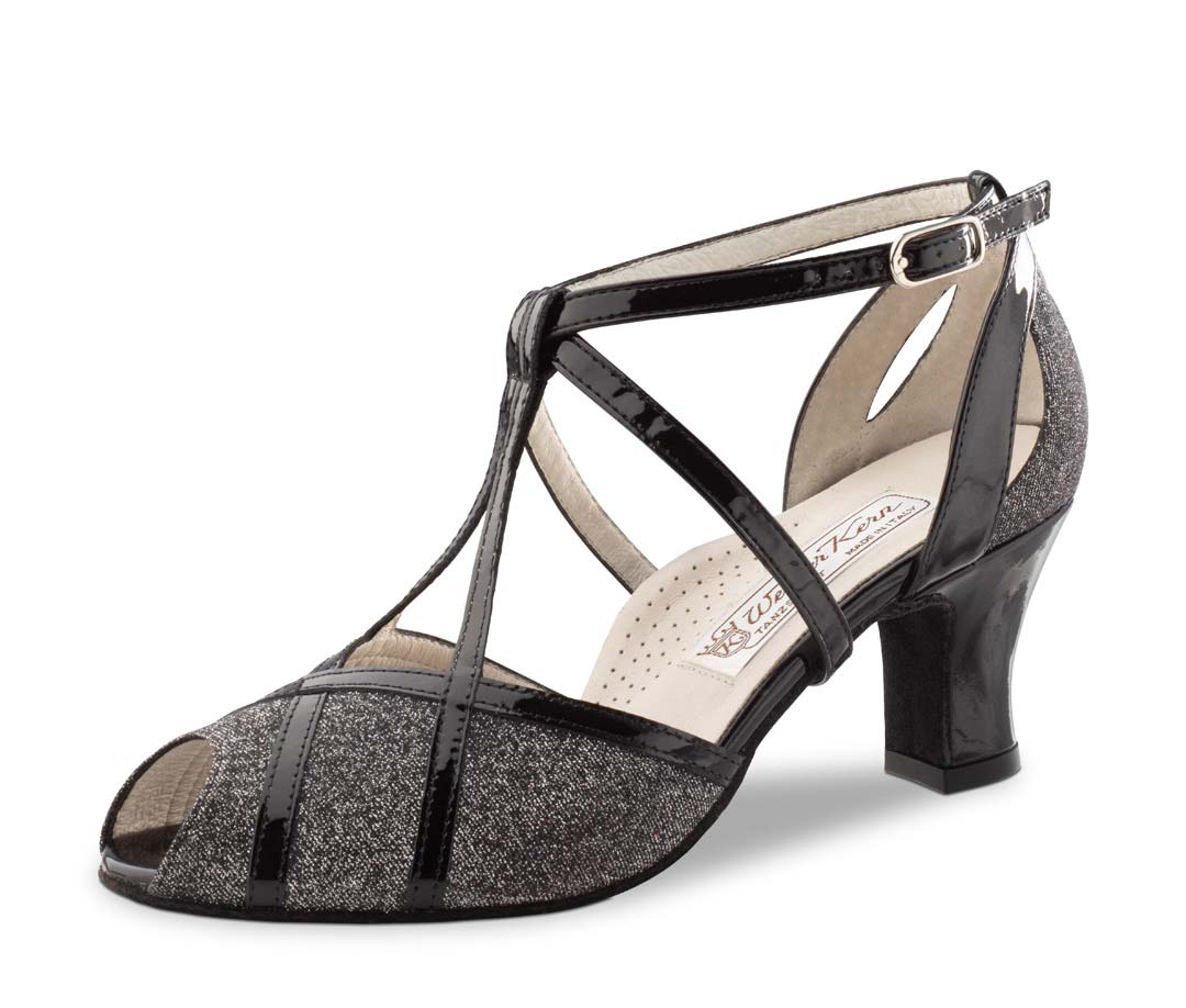 open Werner Kern ladies' dance shoe with double T-clasp